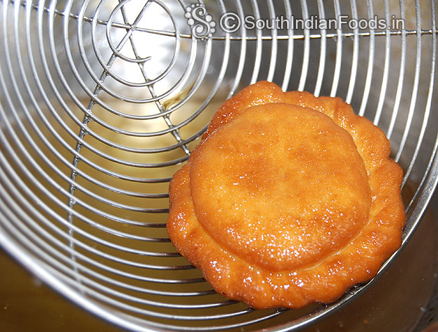 Once its ready take it out and drain on absorbent paper