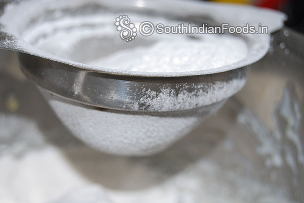 Sieve the flour