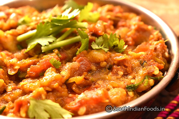 Perfect eggplant curry ready