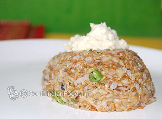 Bamboo rice pongal