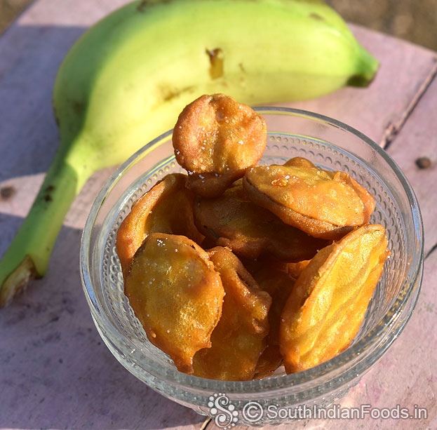 Isntant green banana fritters