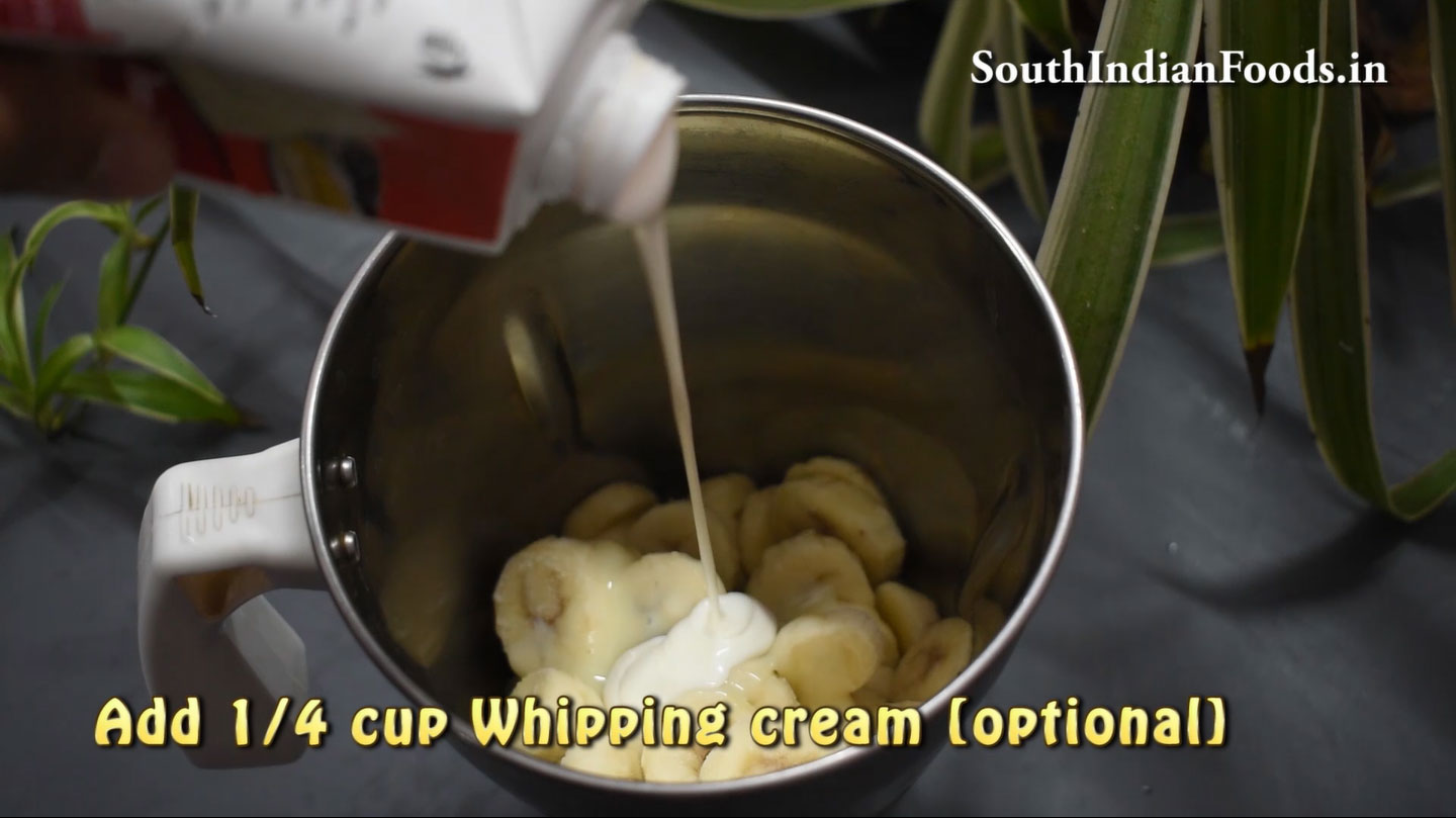 Banana chocolate chip ice crea