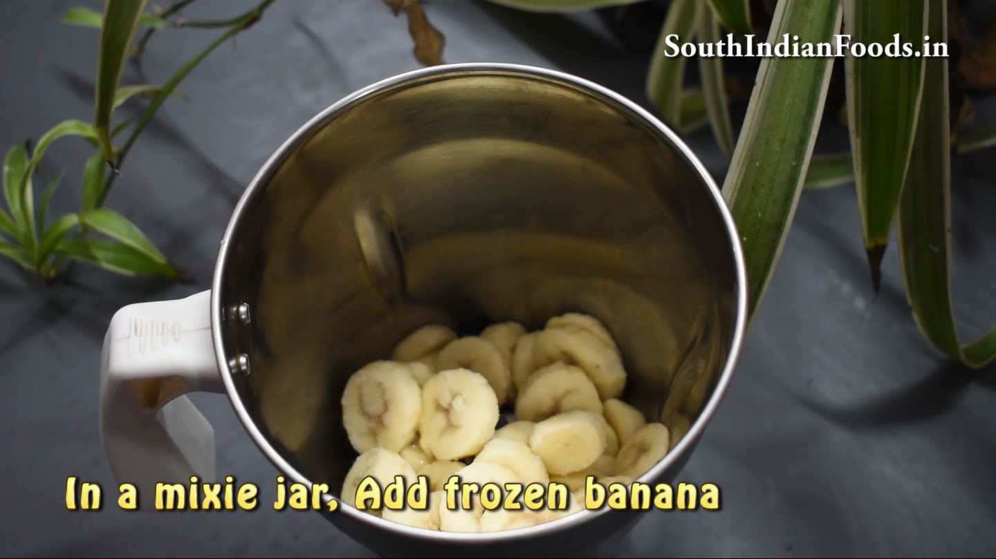 Banana chocolate chip ice crea