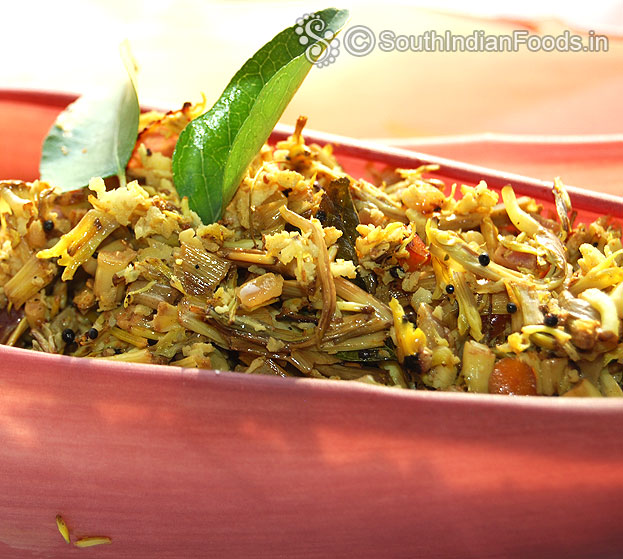 Kele ka phool stir fry