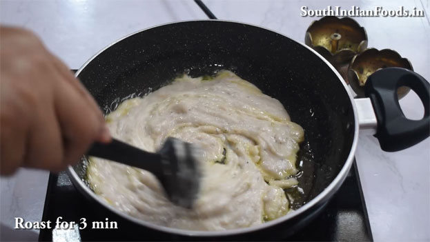 Banana jaggery halwa recipe step 13