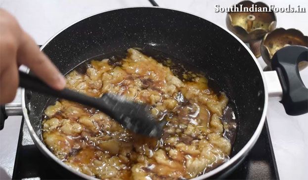 Banana jaggery halwa recipe step 21