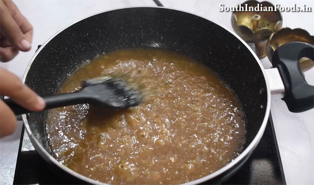 Banana jaggery halwa recipe step 22