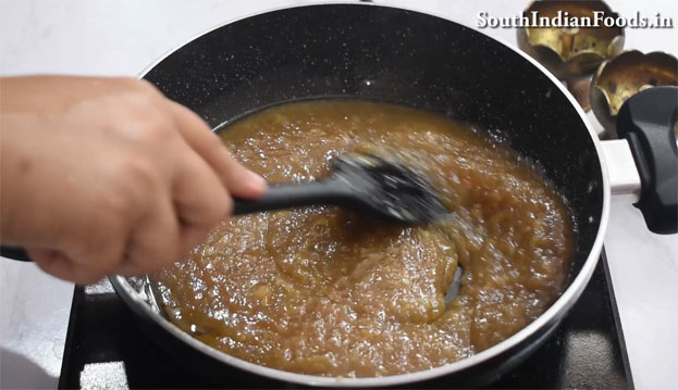 Banana jaggery halwa recipe step 24