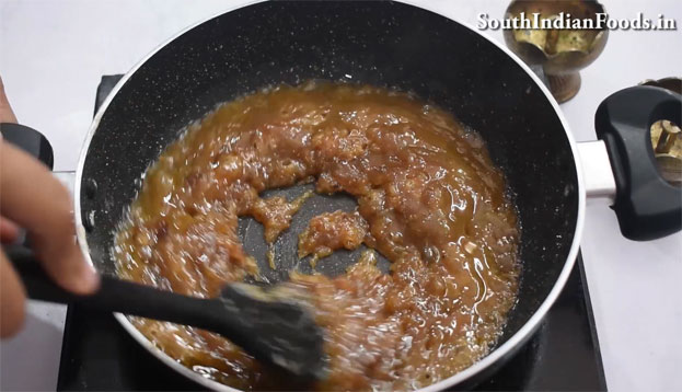Banana jaggery halwa recipe step 25