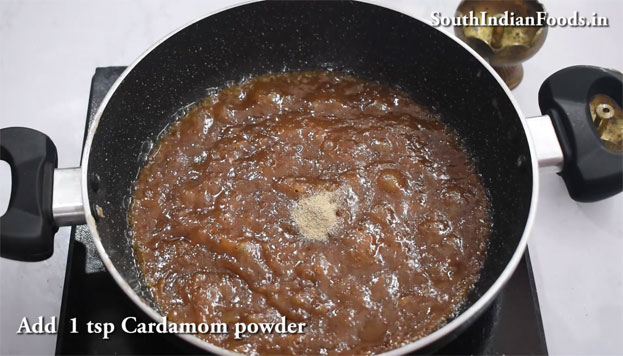 Banana jaggery halwa recipe step 26