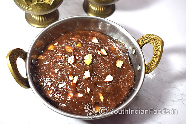 Banan jaggery halwa