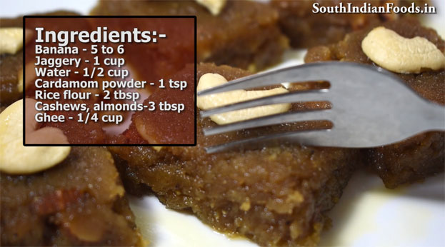 Banan jaggery halwa