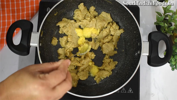 Banana Rice flour halwa with jaggery recipe step 9