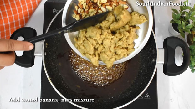 Banana Rice flour halwa with jaggery recipe step 15