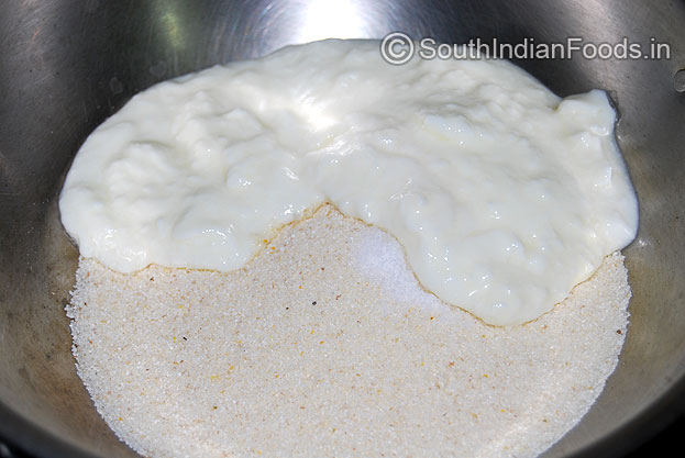 Add curd mix well