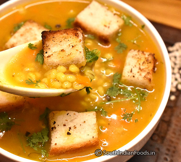 Healthy barley soup