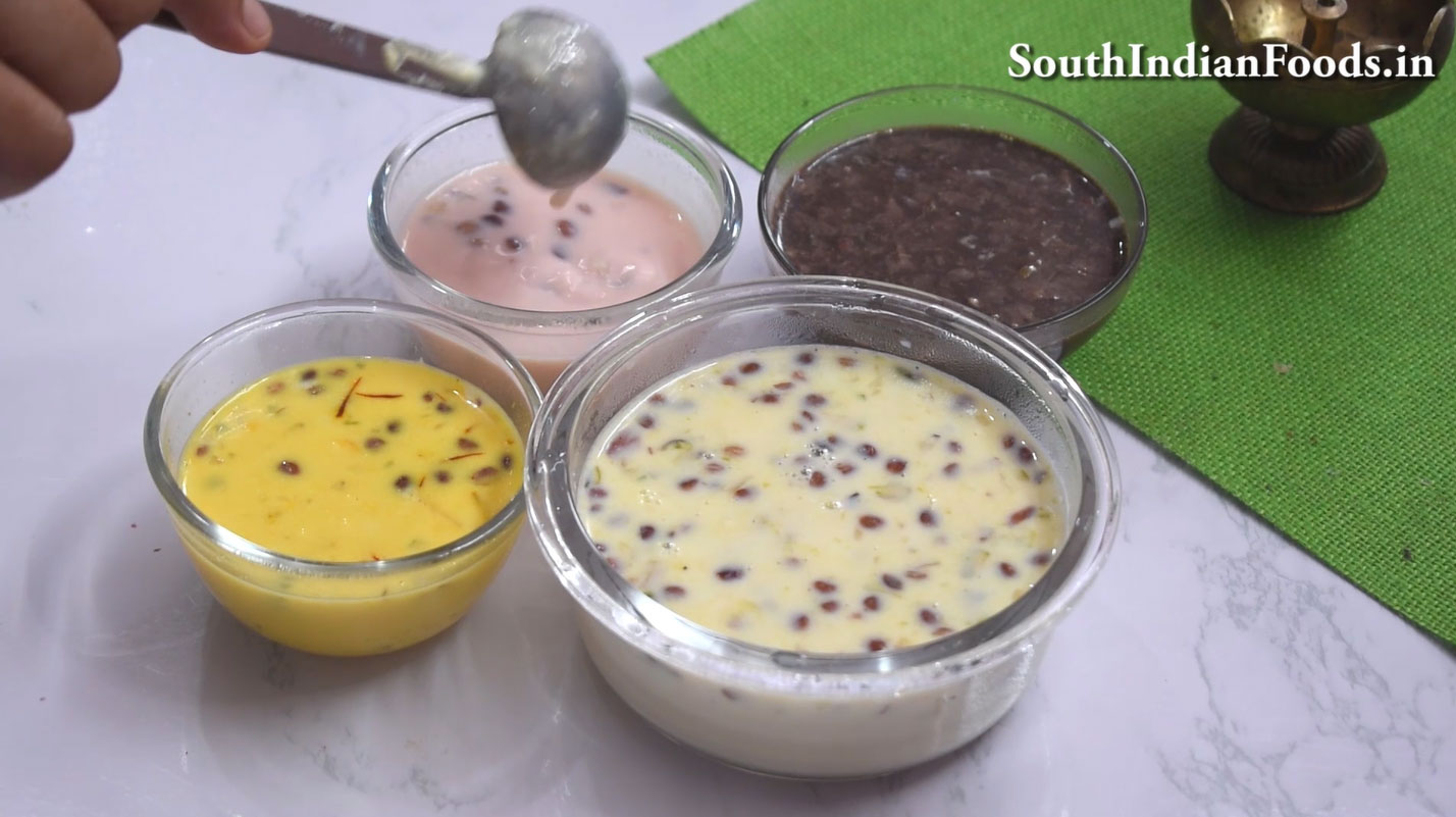 Basundi in 4 flavour