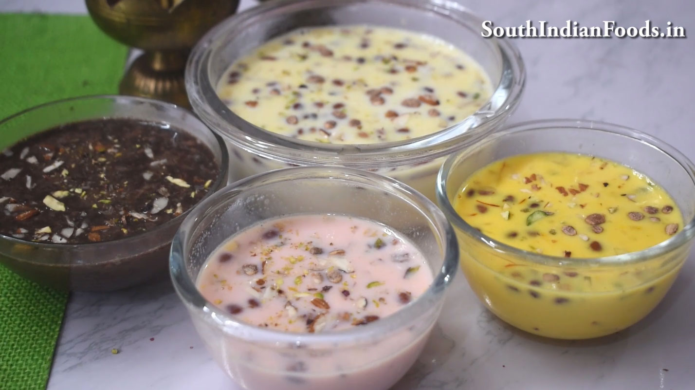 Basundi in 4 flavour