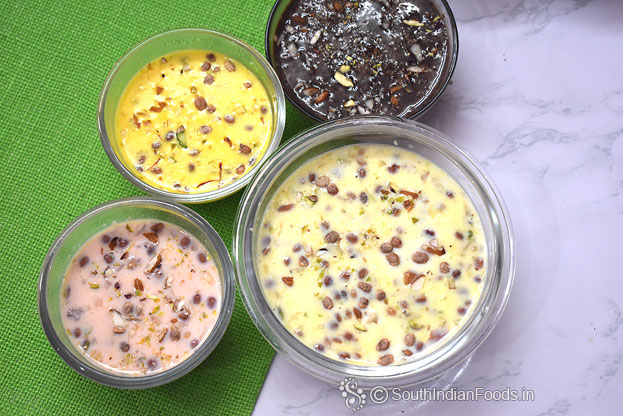Basundi in 4 flavour