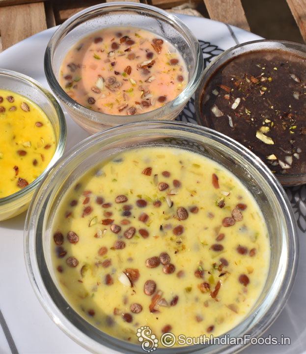 Basundi in 4 flavour