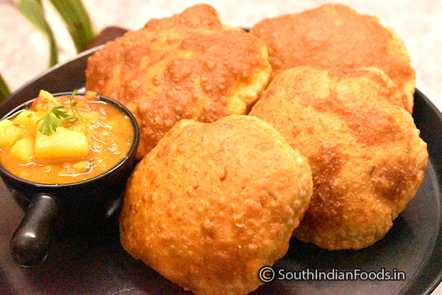 Bedmi poori & aloo masal step 1