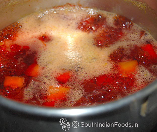 Boil beet, potato & carrot till soft