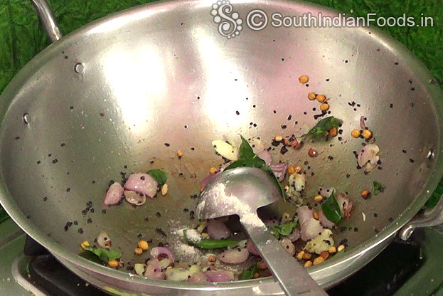 Add green chilli & asafetida