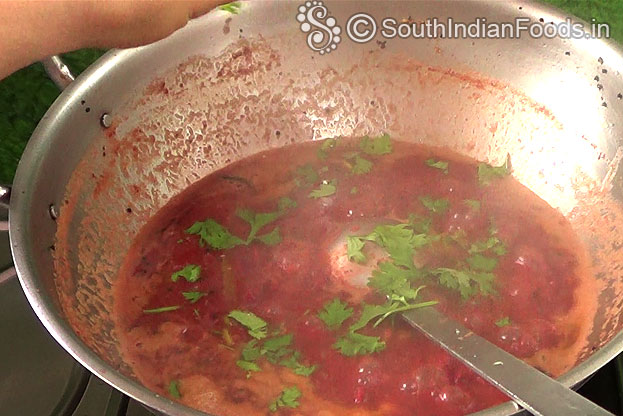 Add coriander leaves