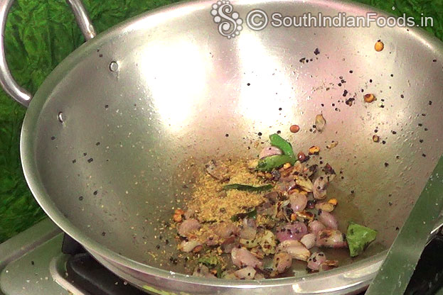 Add freshly ground fenugreek powder