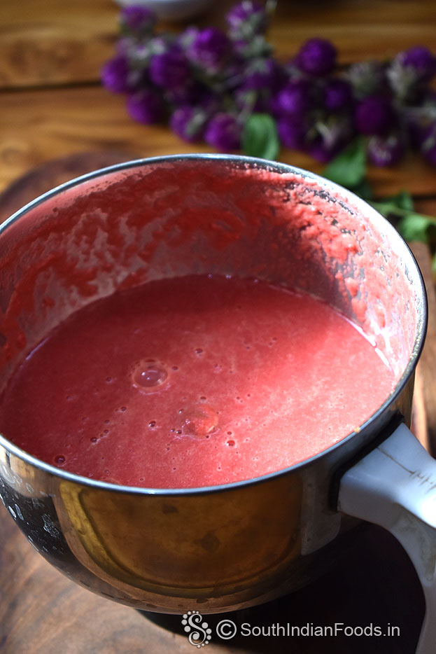 Beetroot mixture ready