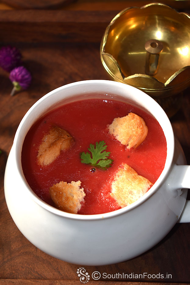 Healthy beet soup