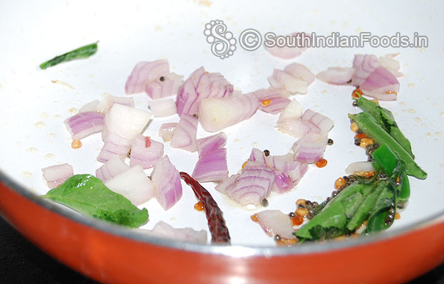 Add onion, asafetida, & salt saute till soft