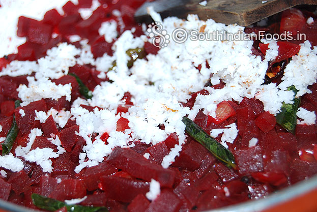 Finally grated coconut mix well