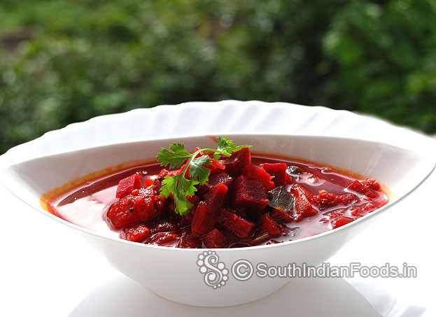 Beetroot thuvaram paruppu sambar