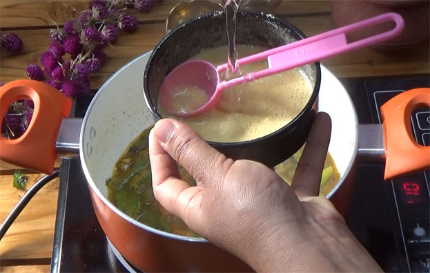 Besan mixture ready