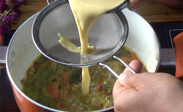 Add into capsicum curry