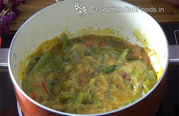 Add 500 ml water, cook for 5 to 8 min