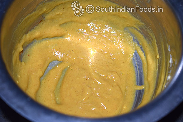 Add water, mix well make smooth batter