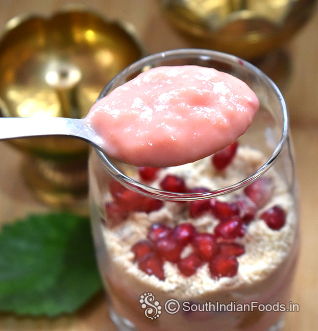 Add rose custard