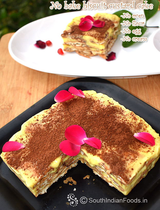 No bake custard cake