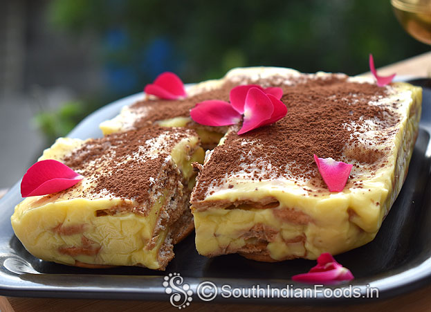 No oven marie biscuit cake