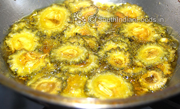 Deep fry till golden brown. Perfect stage take it out.