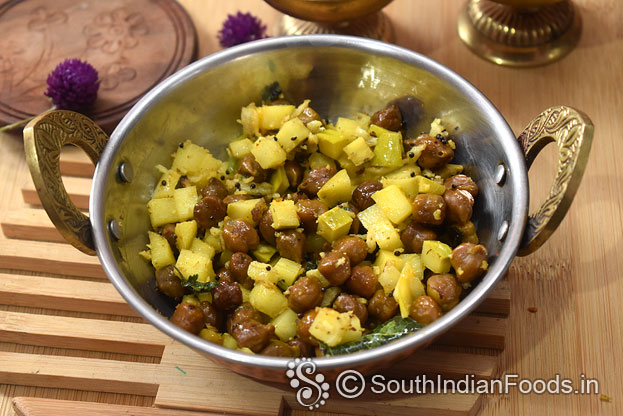 Chickpea broad bean stir fry