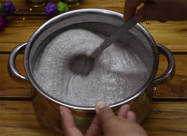 Black rice paniyaram step 10