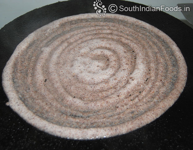 Evenly spread, cook till crisp