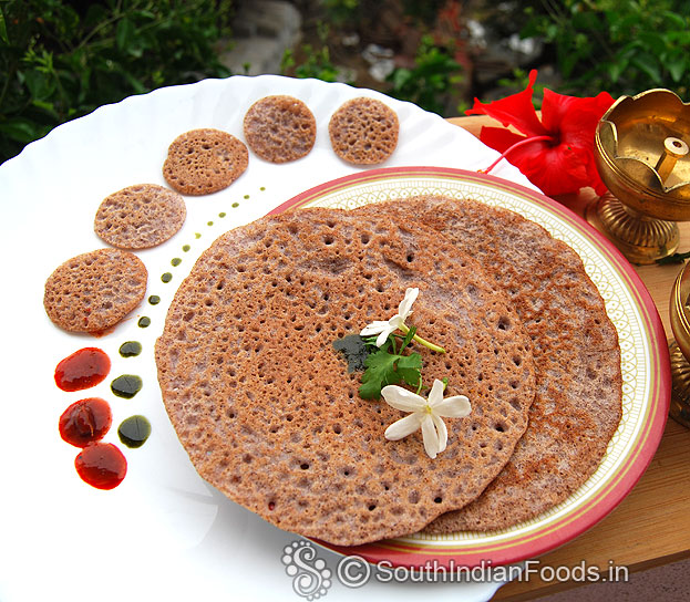 Serve hot with chutney or sambar