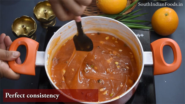bombay karachi halwa with jaggery step 19