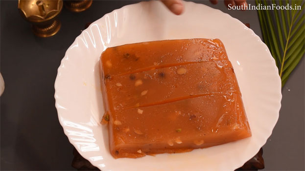 bombay karachi halwa with jaggery step 23