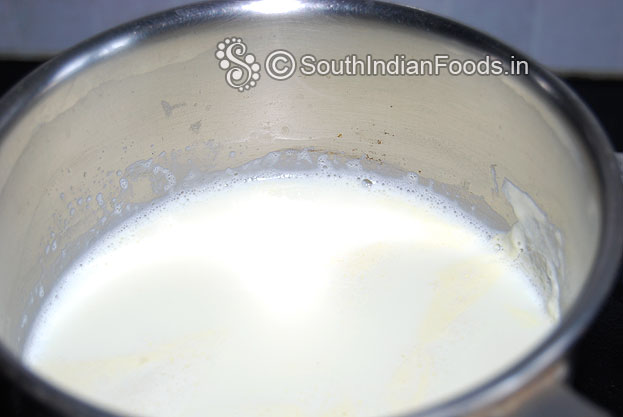 Boil milk and let it cool