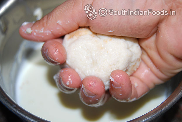 Squeeze out the milk